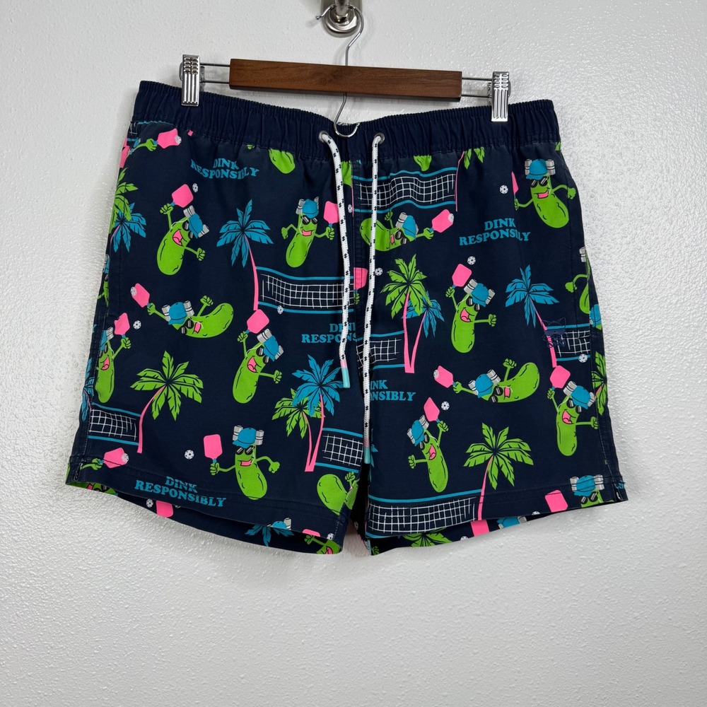 Party Pants Pickleball Swim Trunks Size Large